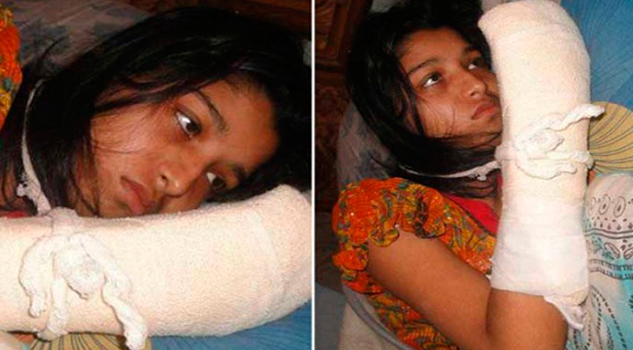 Le cortó los dedos a su esposa, para que dejara de estudiar