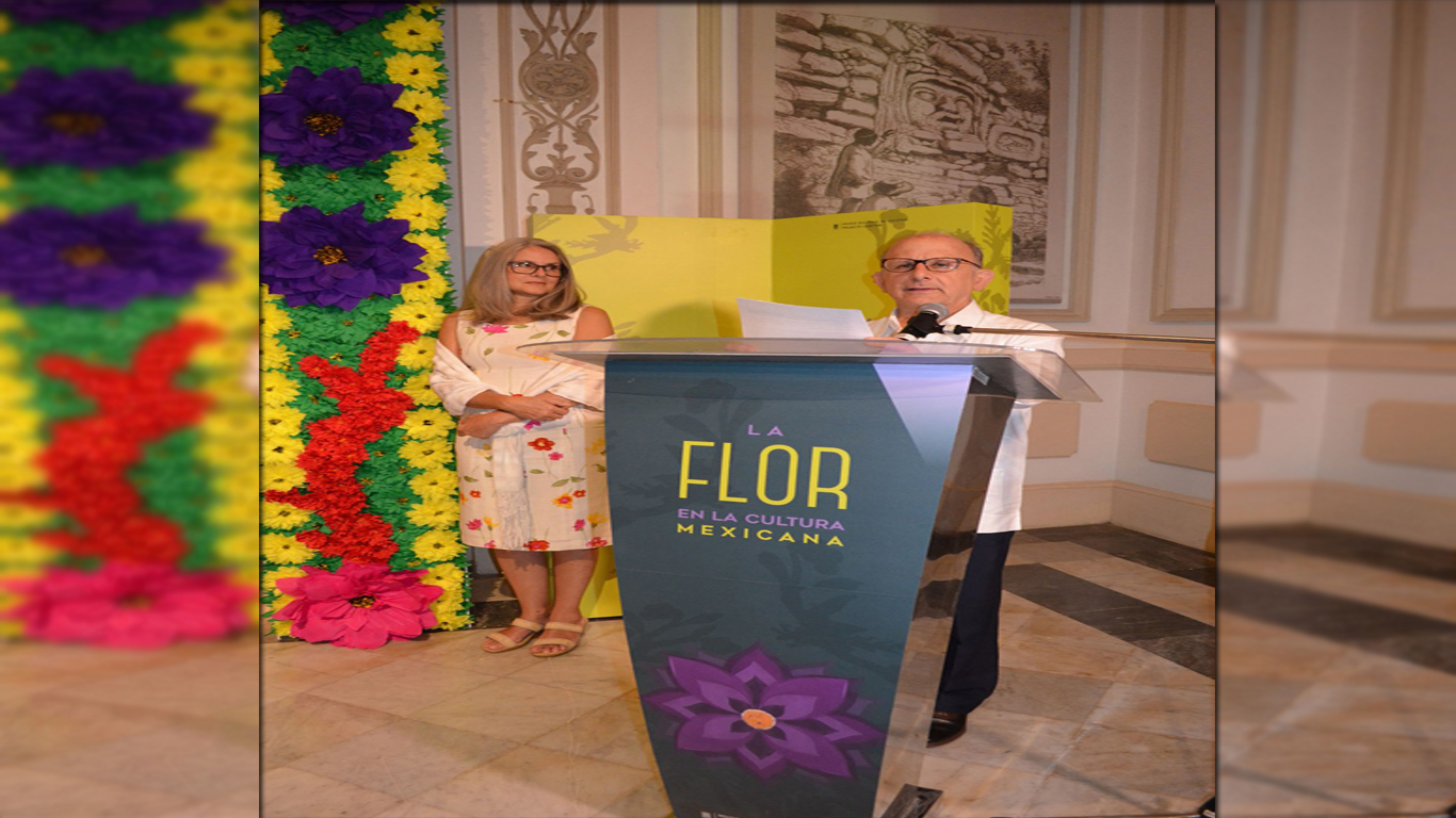 Inauguran la muestra la flor en la cultura Mexicana en palacio cantón, en Mérida inahcultura