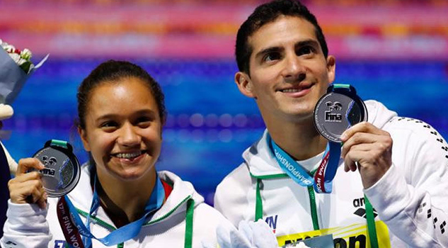 Rommel y Del Ángel se colgaron la Plata en Mundial de Natación