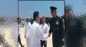 Peña Nieto en graduación de cadetes de la H. Escuela Naval en Antón Lizardo
