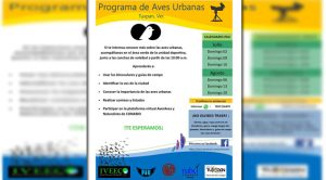 Cartelera Cultural del mes de Julio programa de aves urbanas
