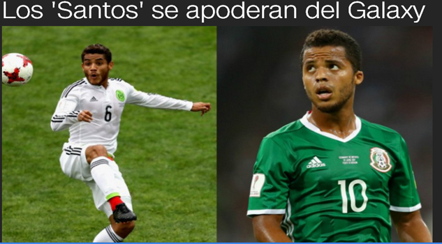 Los ' Do Santos' se apoderan del Galaxy