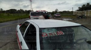 Taxista atropella a moto-tortillero