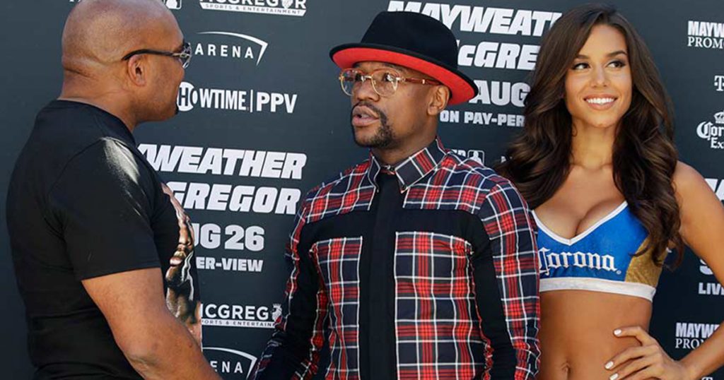 Mayweather y McGregor ya están en Las Vegas