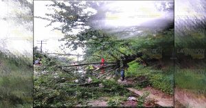 Solo se reporto deslave de un cerro por "Franklin"