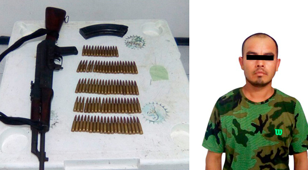 Capturan a sujeto que portaba arma AK-47 Capturan Sujeto Portaba Ak 47