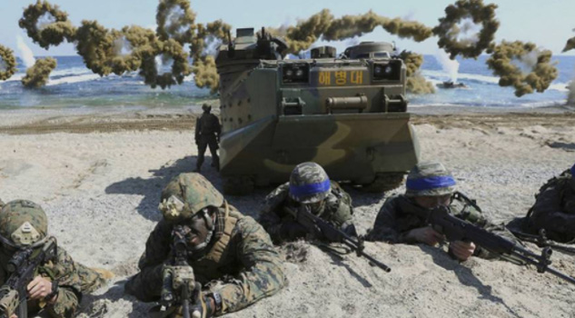Corea del Sur y E.U. inician ejercicios militares pese al rechazo de China y Rusia Corea del Sur Estados Unidos China Rusia