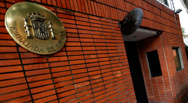 Atacan embajada española en Venezuela Embaja España Caracas