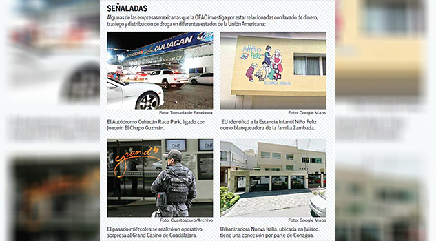 En lista negra de E.U. 305 empresas Empresas Lista Negra
