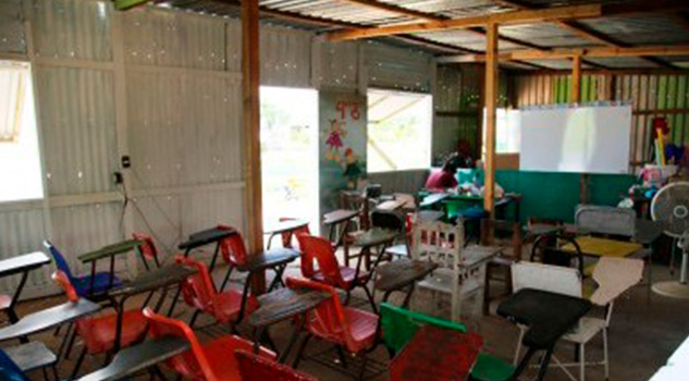 Niños seguirán tomando clases en escuela de láminas Escuela Lámina