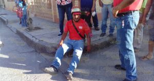 Mototortillero herido tras impactarse con taxi Heriberto hernandez aldana, Un mototortillero