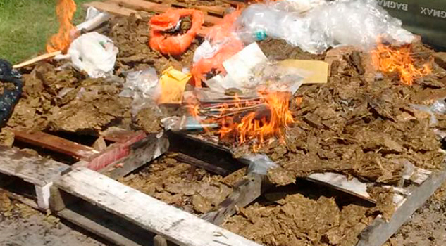 PGR incinera narcóticos en Veracruz Incineran narcóticos