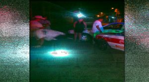 Herida en aparatoso choque