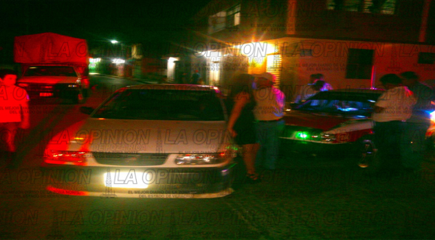 Herida en aparatoso choque MUJERCHOQUE1