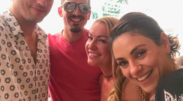 Los Kutcher celebraron los 34 de Mila Kunis en Budapest Mila Aston Kutchers