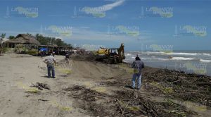 Playas en mal estado tras el paso de Franklin