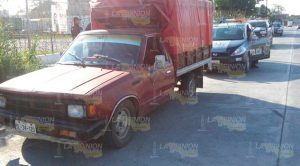 Policía en moto resulta herido tras choque