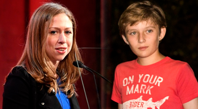 Melania Trump le agradece a Chelsea Clinton por defender a Barron Chelsea Clinton Barron Trump