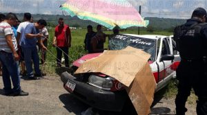 Un muerto y seis heridos, por fuerte choque en la México -Tuxpan.