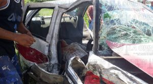 Un muerto y seis heridos, por fuerte choque en la México -Tuxpan.