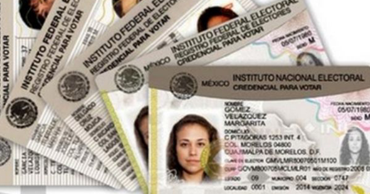 Podrás reportar robo o extravío de su credencial para votar credencial