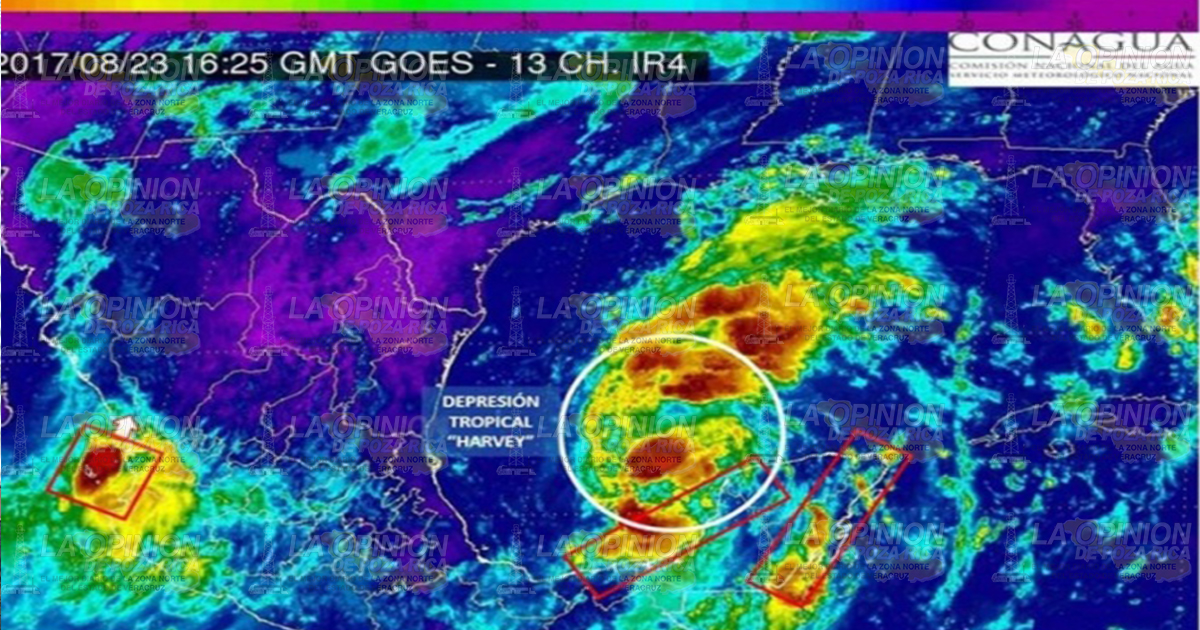 ‘Harvey’ se regenera a depresión tropical, alerta PC harvey