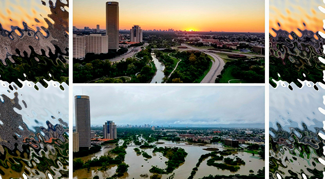 El antes y después del paso de Harvey por Houston