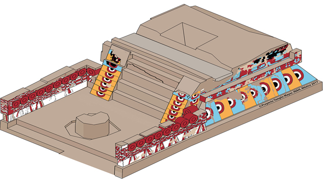 Analizan la pintura mural del recinto sagrado de México-Tenochtitlan