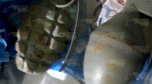 Encuentran granada de fragmentación