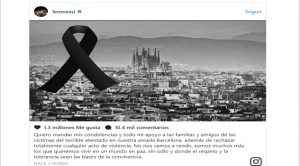 Somos más los que queremos paz: Messi sobre atentado