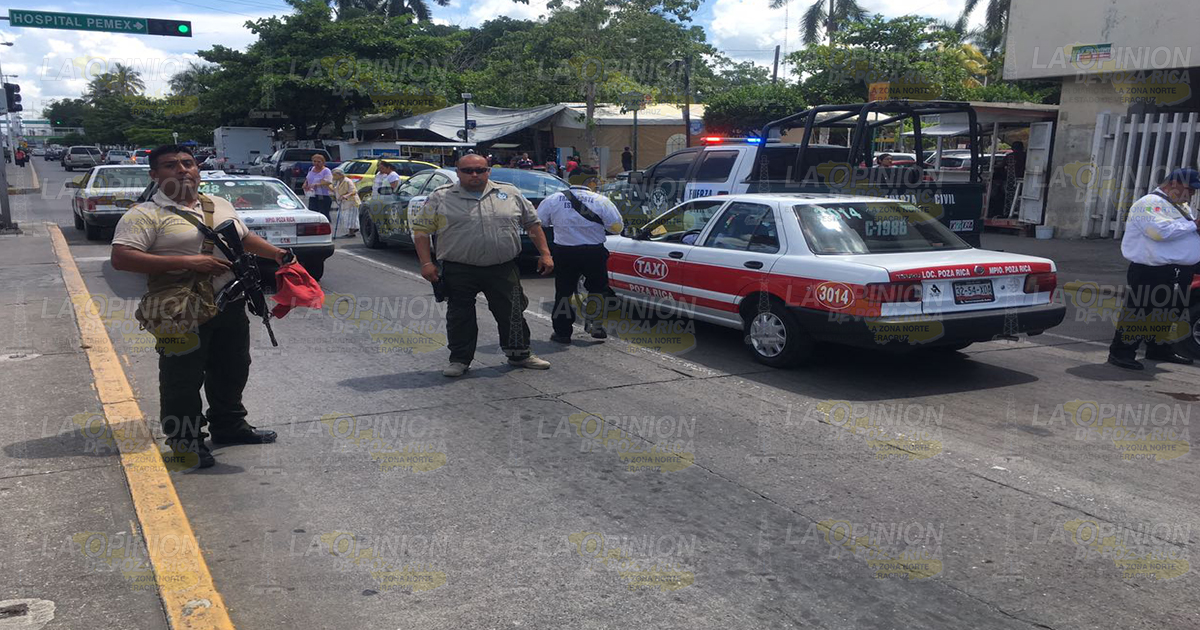 Operativo de Transporte Público en Poza Rica operativo