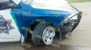 Patrulla nueva falla y lesiona a dos menores