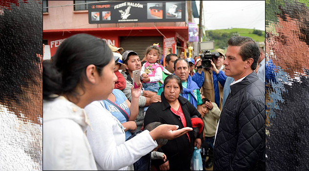 “Agarre una pala y póngase a trabajar”, le gritaron varios jóvenes a Enrique Peña Nieto Agarre una pala y póngase a trabajar