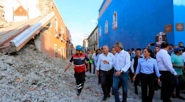 Alista Gali Fayad apoyo para víctimas del sismo en Puebla Alista Gali Fayad