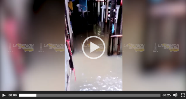 Se inundan casas en Tamiahua