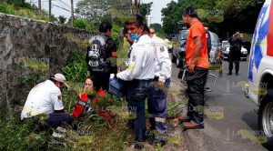 Se accidenta motociclista que iba a El Tajín Accidenta Motociclista El Tajín