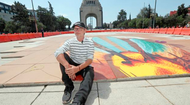 El "Amor eterno" de Mueller en la ciudad El artista urbano