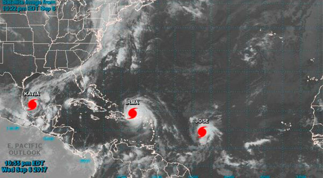 Huracán Katia podría llegar a Veracruz como categoría 3 El huracán Katia se intensificó frente a la costa este de México y las autoridades están en alerta