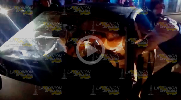 Impactante colisión en la 20 Impactante Colisión 20 Poza Rica