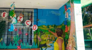 Jardín de niños afectado por sismo en Tecolutla