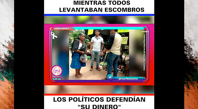 México levantaba escombros y políticos defendían 'su' dinero México levantaba