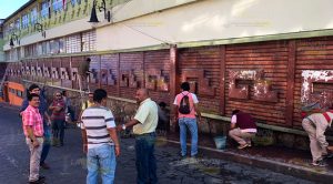 Realizan trabajo de remodelación a Mercado Hidalgo Trabajo Remodelación Mercado Hidalgo Papantla