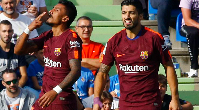 Paulinho rescata triunfo del Barça frente al Getafe Paulinho rescata