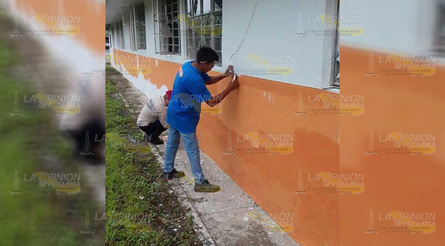 Rehabilitan la primaria de La Campechana Rehabilitan Primaria Campechana