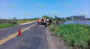 Reparan socavón en Casitas