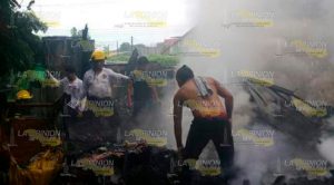 Voraz incendio consume humilde vivienda Incendio Consume Humilde Vivienda