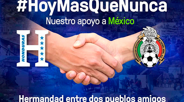 Honduras donará parte de la taquilla vs. México a víctimas del sismo honduras