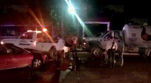 Choca contra pipa de gas