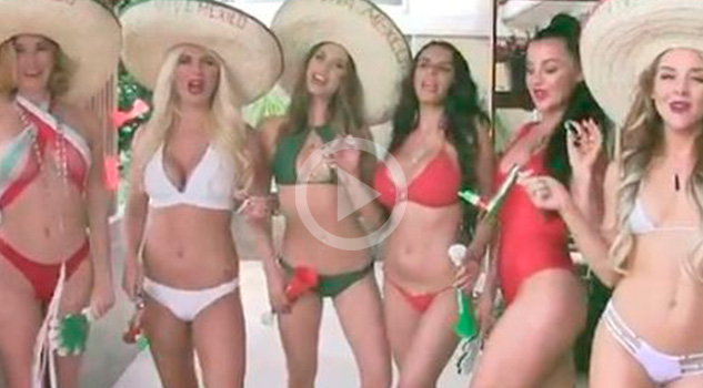 Conejitas de Playboy celebran fiestas patrias