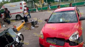 Motociclista se impacta